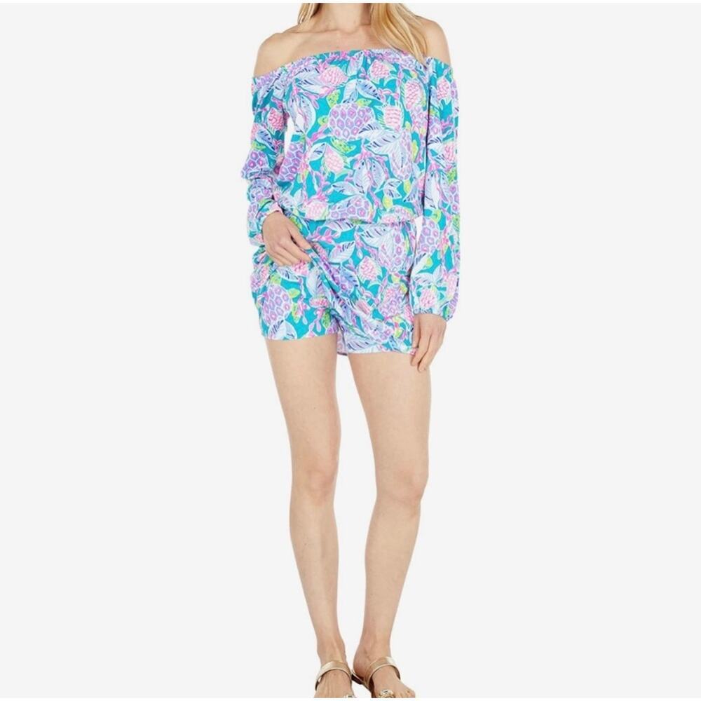 Lilly Pulitzer Lana Skort Romper women’s size medium‎ - Picture 12 of 12